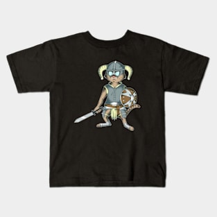 Littlest Khajiit Warrior Kids T-Shirt